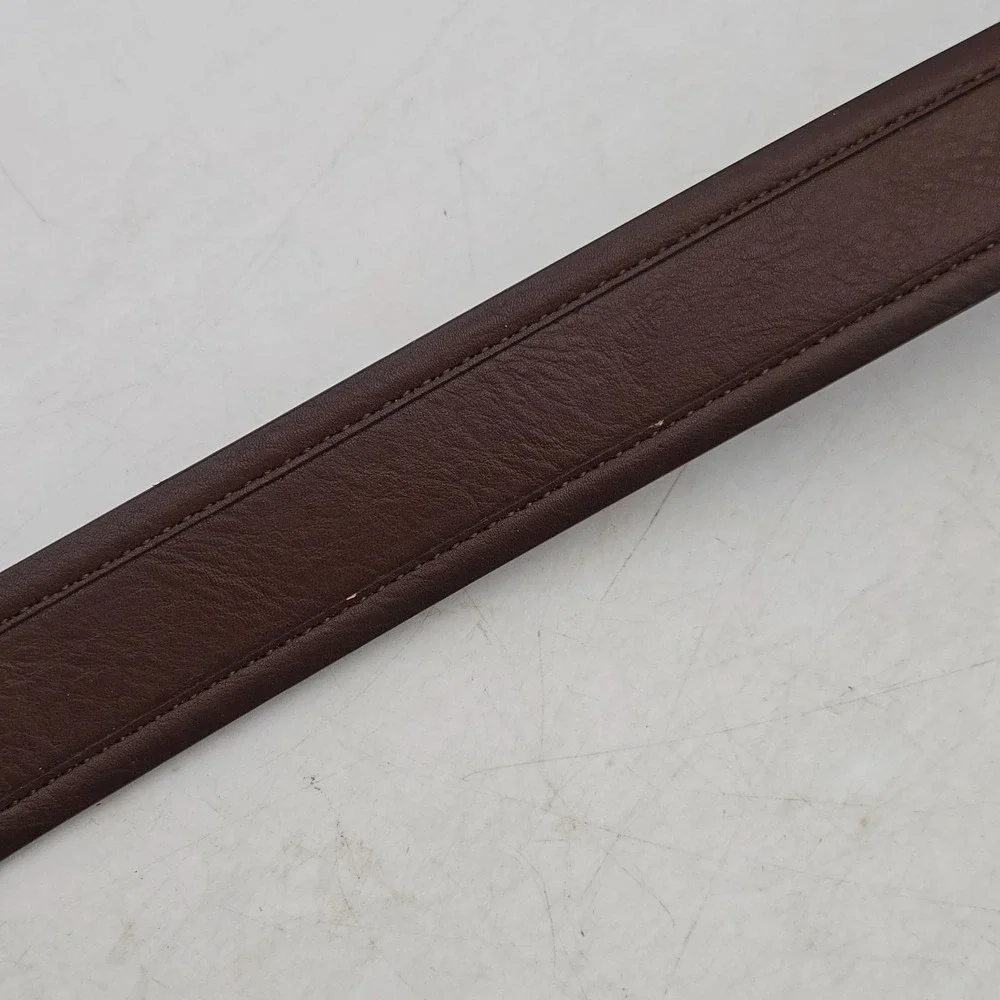 Structure Belt Brown Black Reversible Syn Leather Mens 34-36 Gunmetal Buckle New